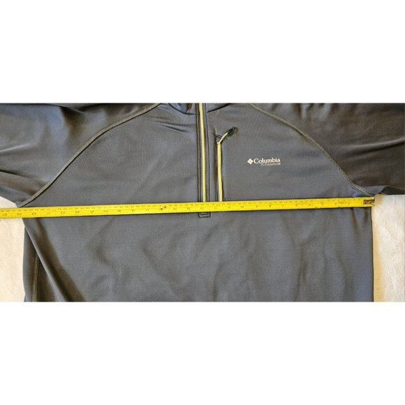 Columbia Titanium Men's Gray Long Sleeve 1/4 Zip Polartec Amni-Wick Sweater XXL - Picture 10 of 15